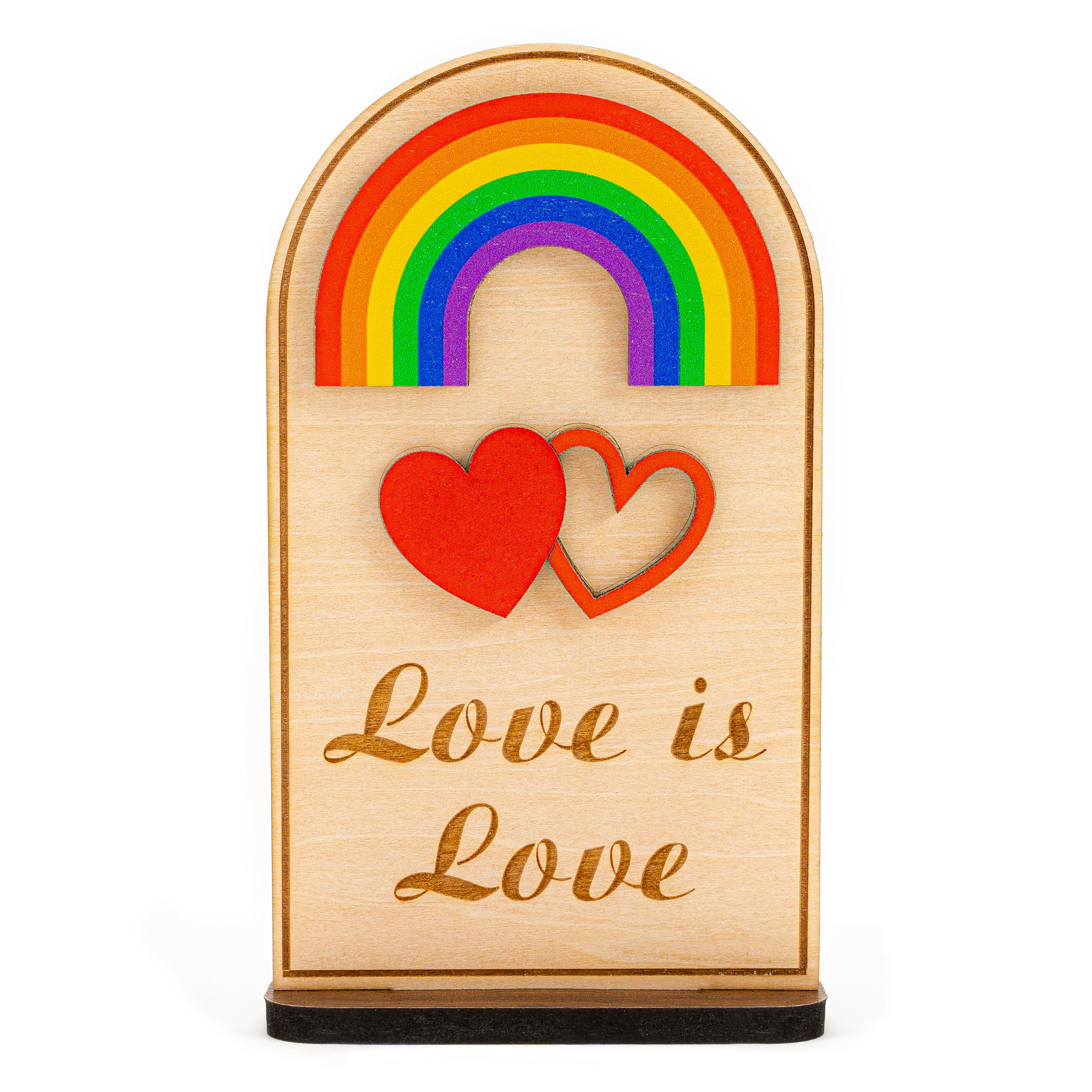 Love Is Love rainbow accessories decorative sign