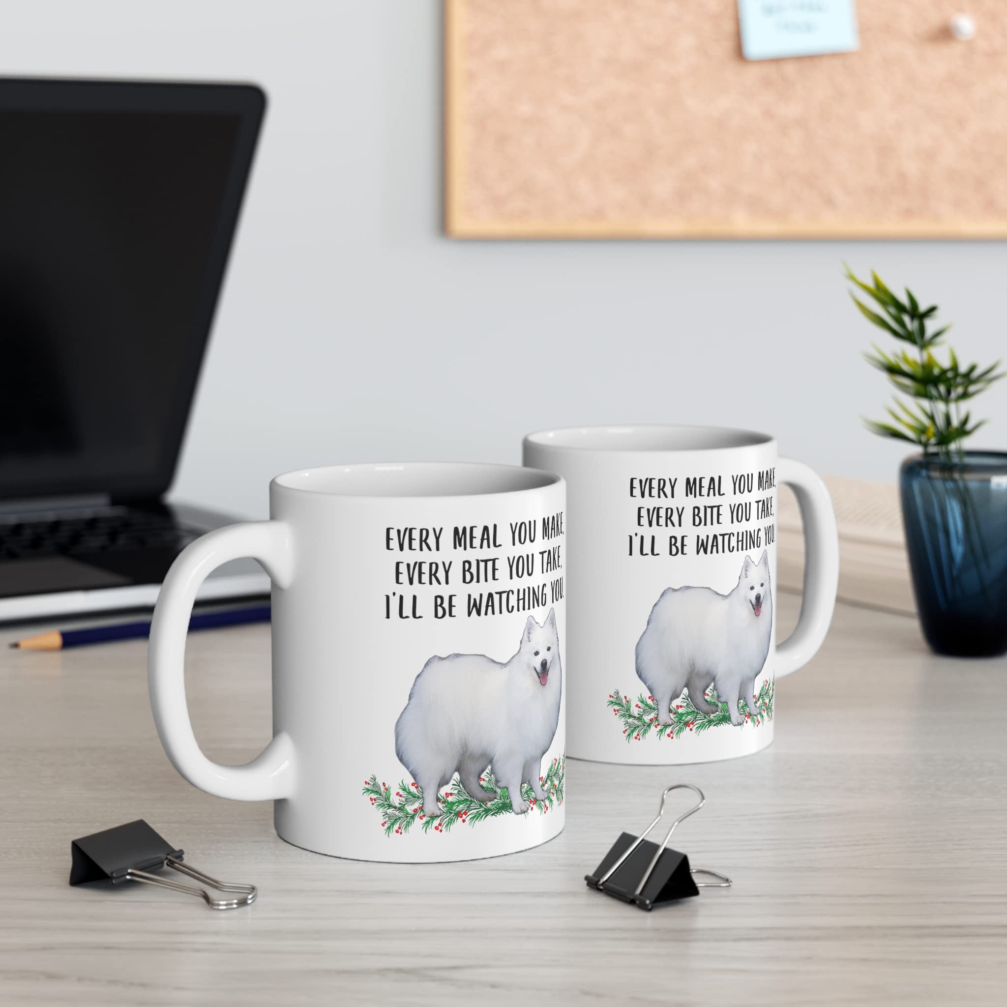 Lovesout vibrant dog graphic on white mug 11oz