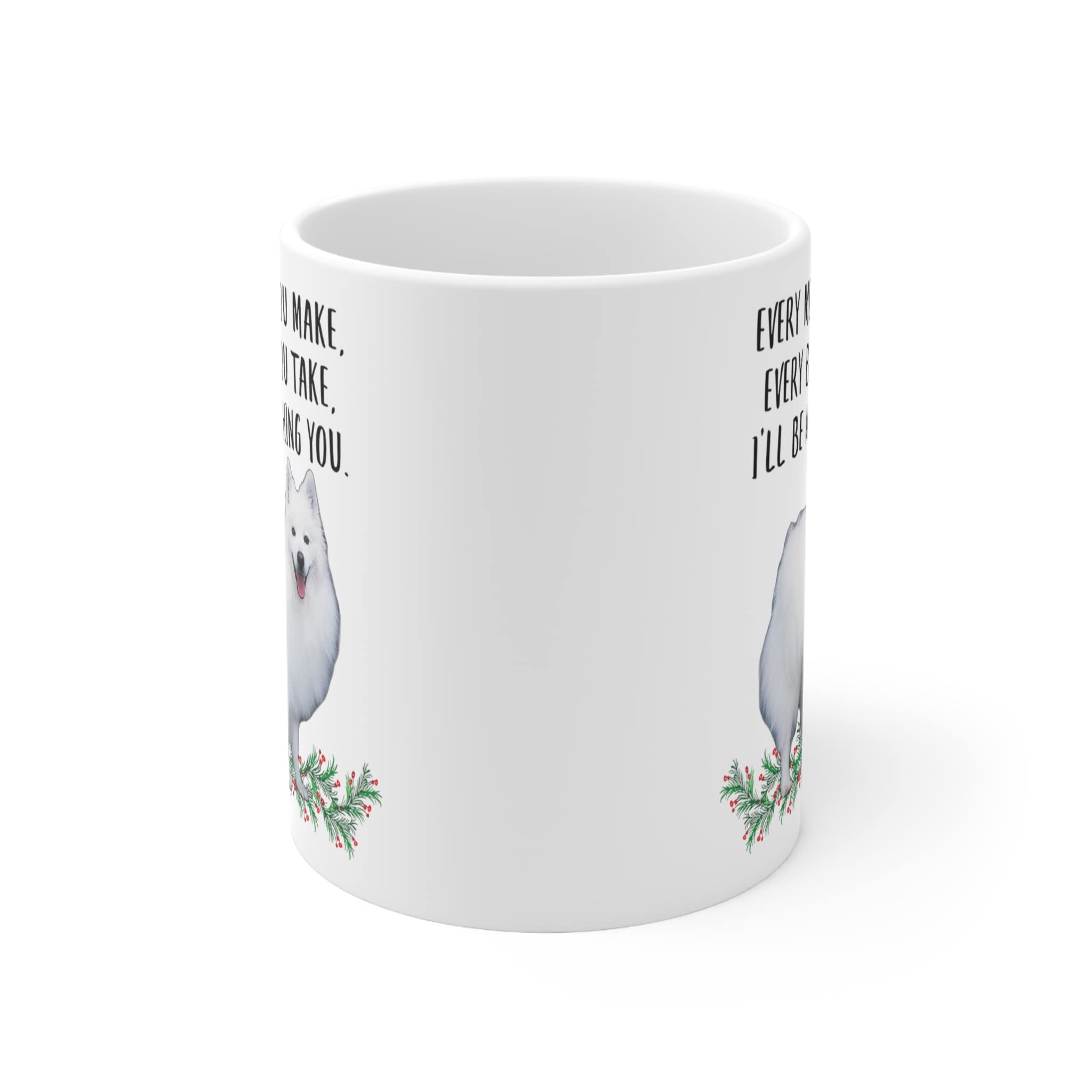 Lovesout American Eskimo Dog mug printed on both sides