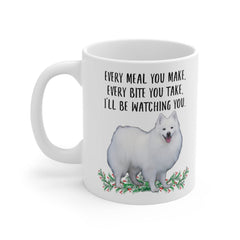 Lovesout white ceramic coffee cup 11oz side view