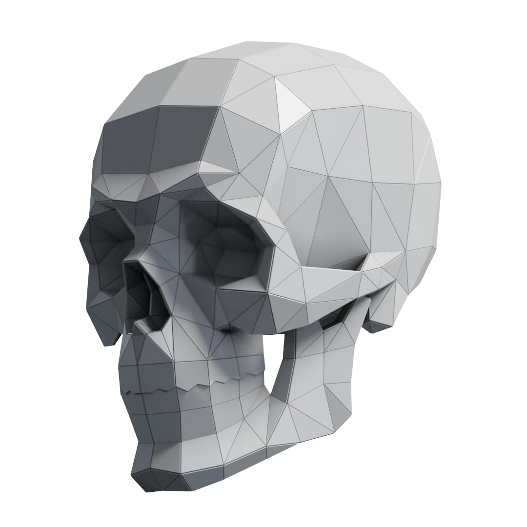 All accessories included skull papercraft kit image