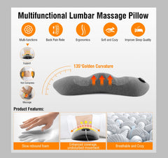 Lower back massager showing heat and massage modes