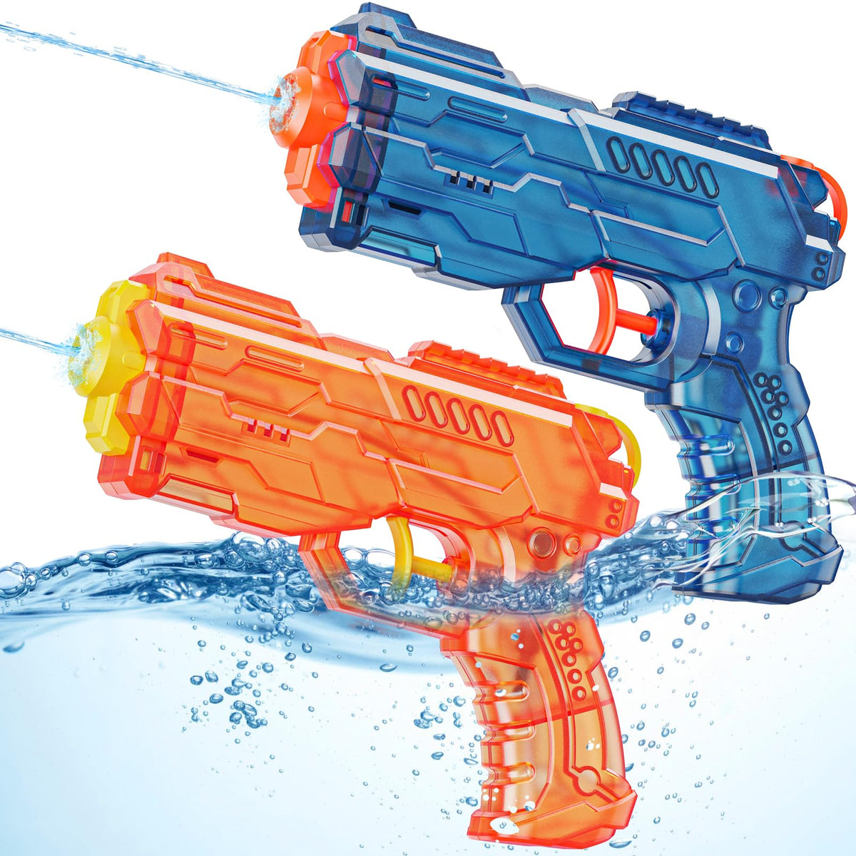 LQYoyz water guns 2 pack for kids and adults in orange and blue