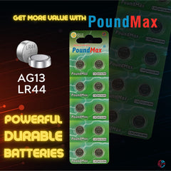 LR44 watch calculator toy battery PoundMax 1.5V