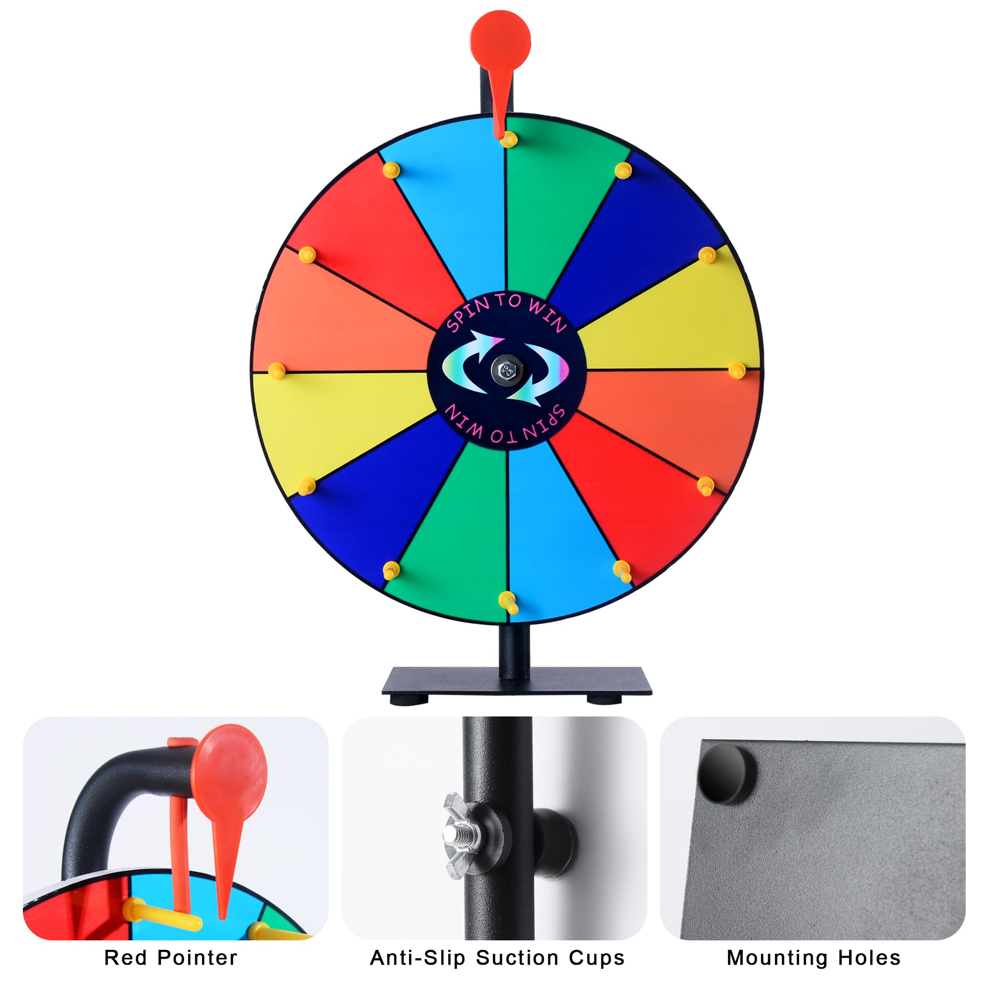 Heavy base and anti-slip feet on LRMBKM wheel