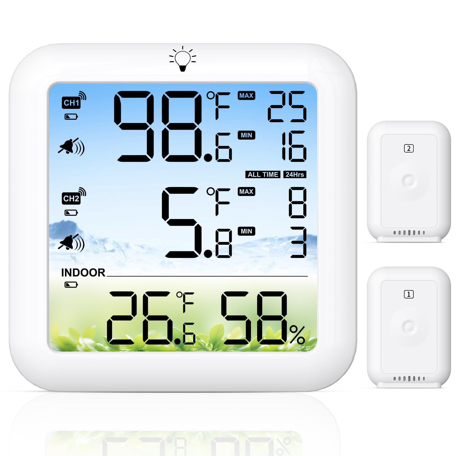 Product image of LSNDRG freezer thermometer alarm with main unit