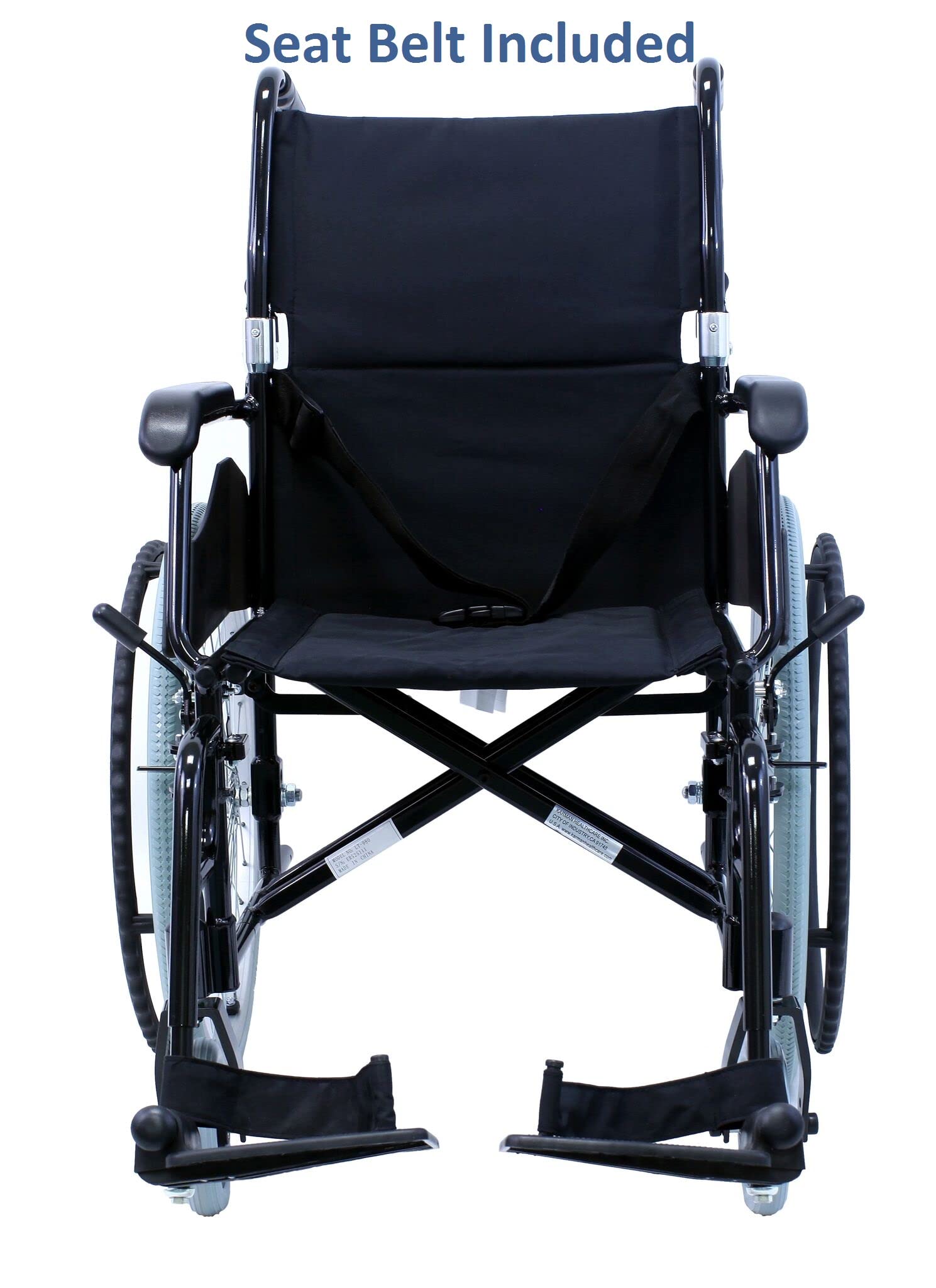 LT-980 lightweight wheelchair folded for storage