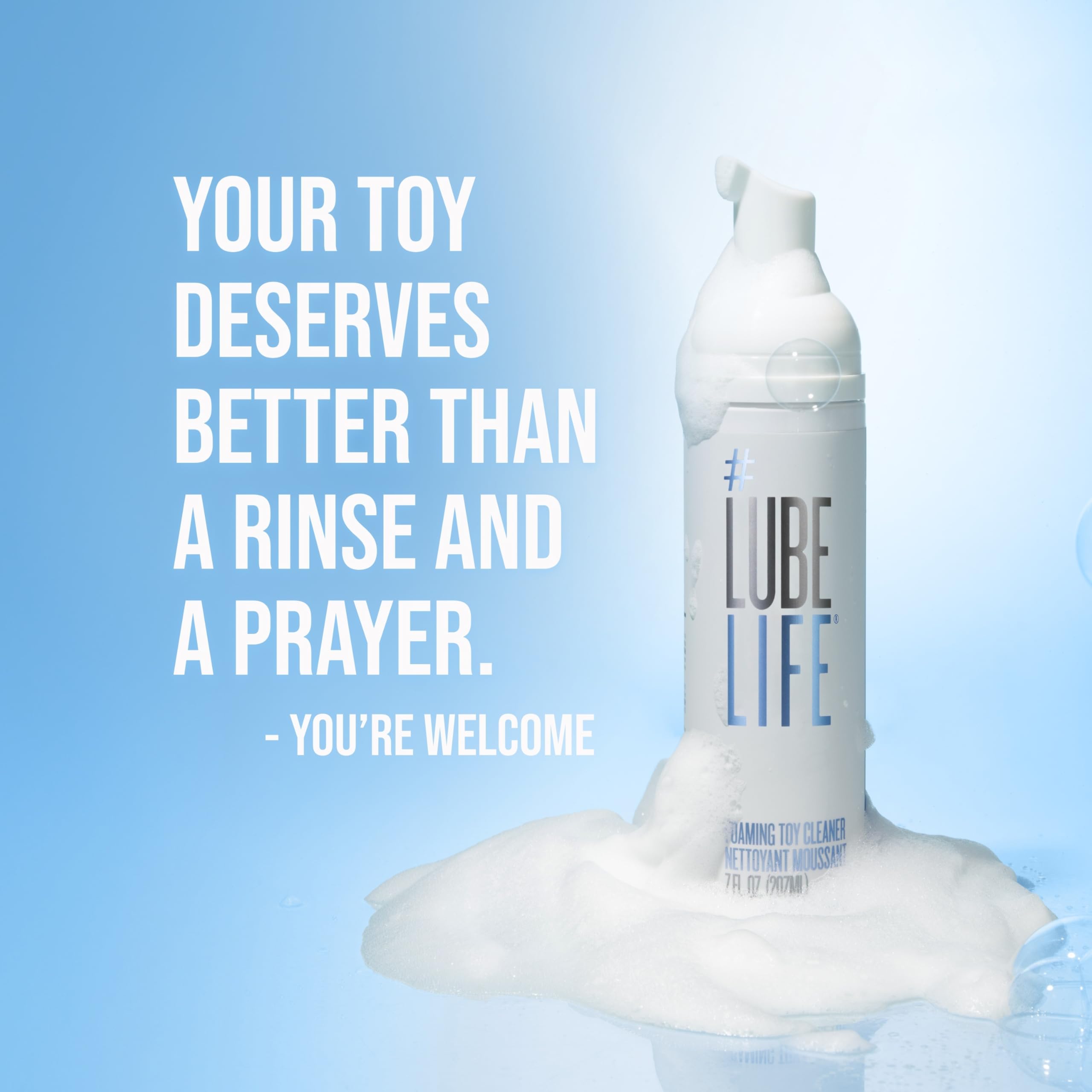 US FDA guidelines compliant LUBELIFE toy cleaner