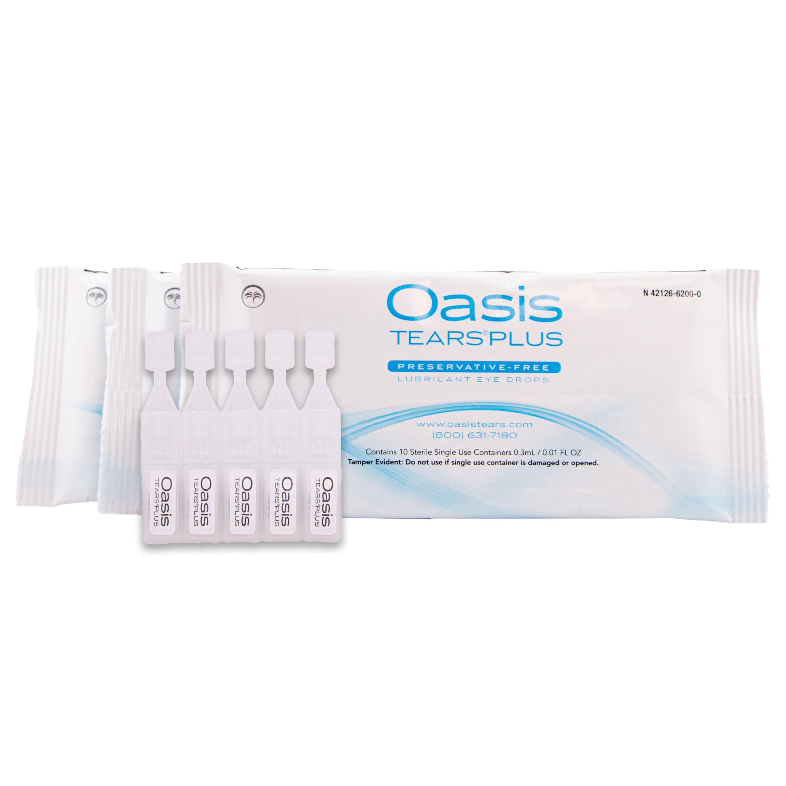 Lubricating eye drops by OASIS TEARS Plus for screen exposure and lens comfort