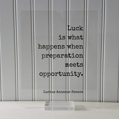 Lucius Annaeus Seneca Floating Quote framed in black or white