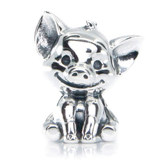 Lucky the Pig Sterling Silver Charm Bead S925 with gift bag