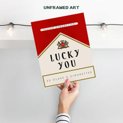 Lucky You unframed 8x10 print for wall decor