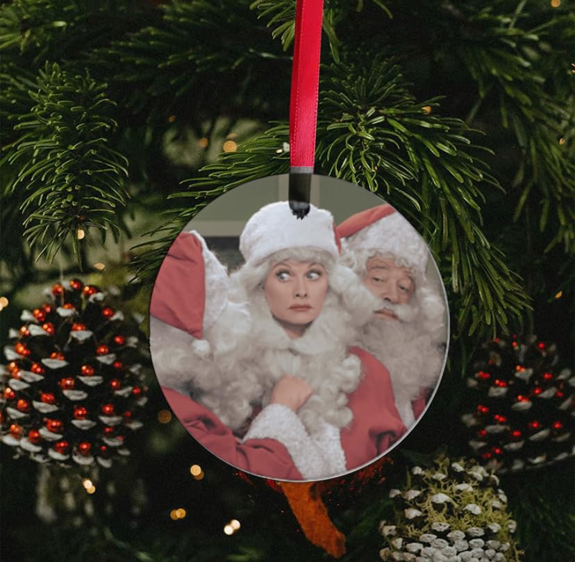 Lucy Christmas Ornament three image set