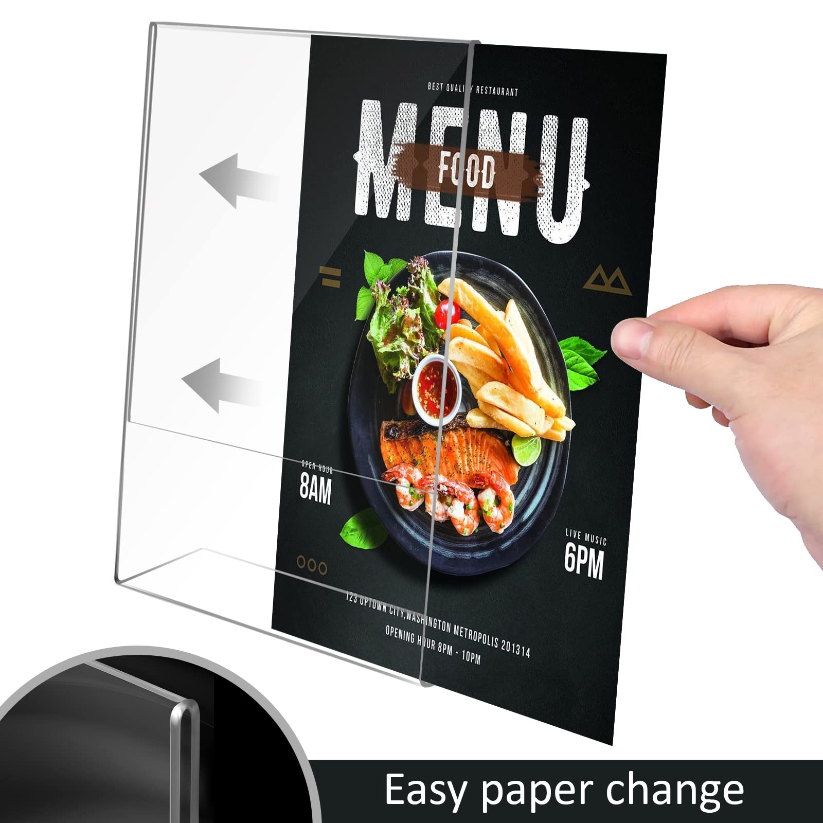 10 mm base and T-shaped design for upright display