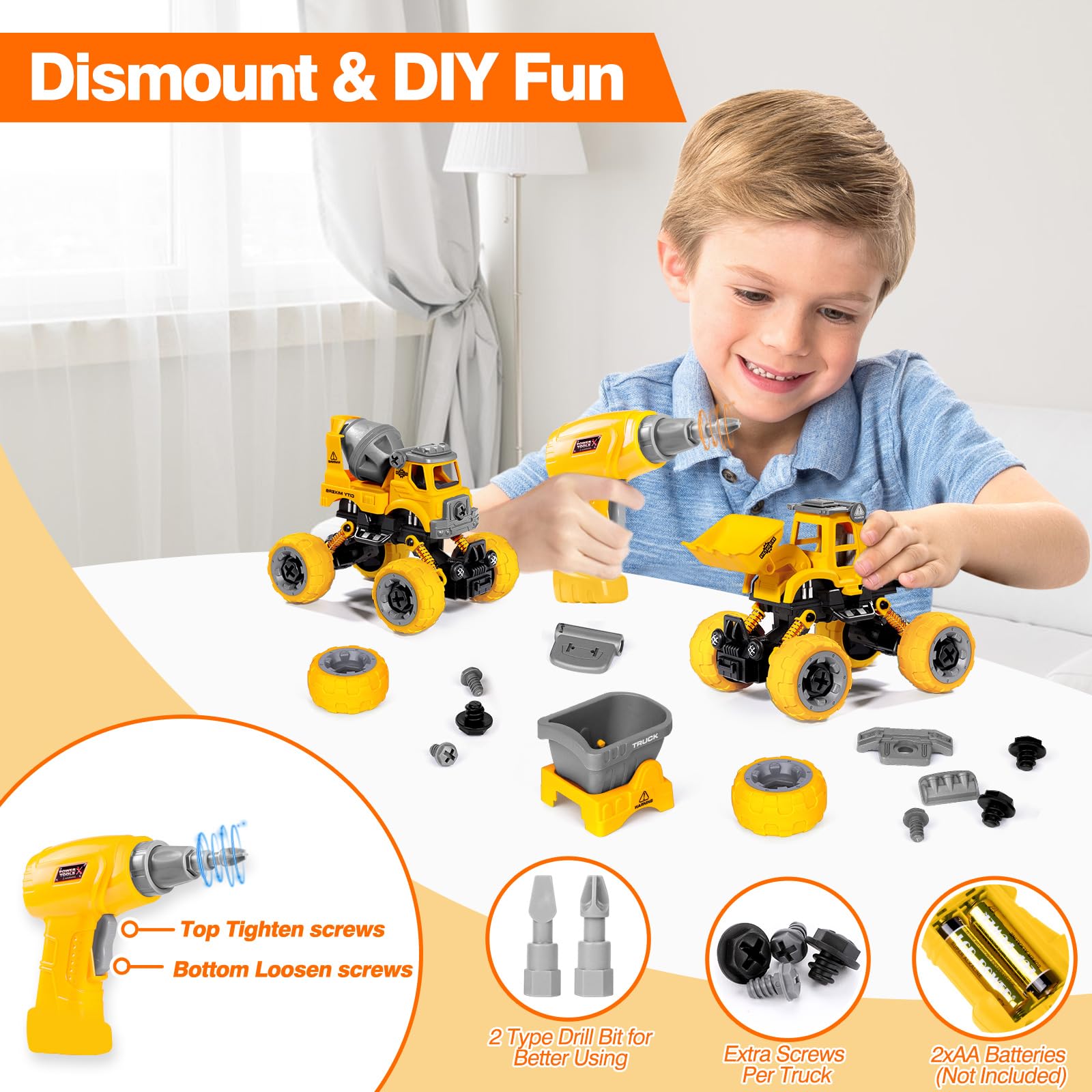 Electric drill compatible DIY with LUDILO toy set