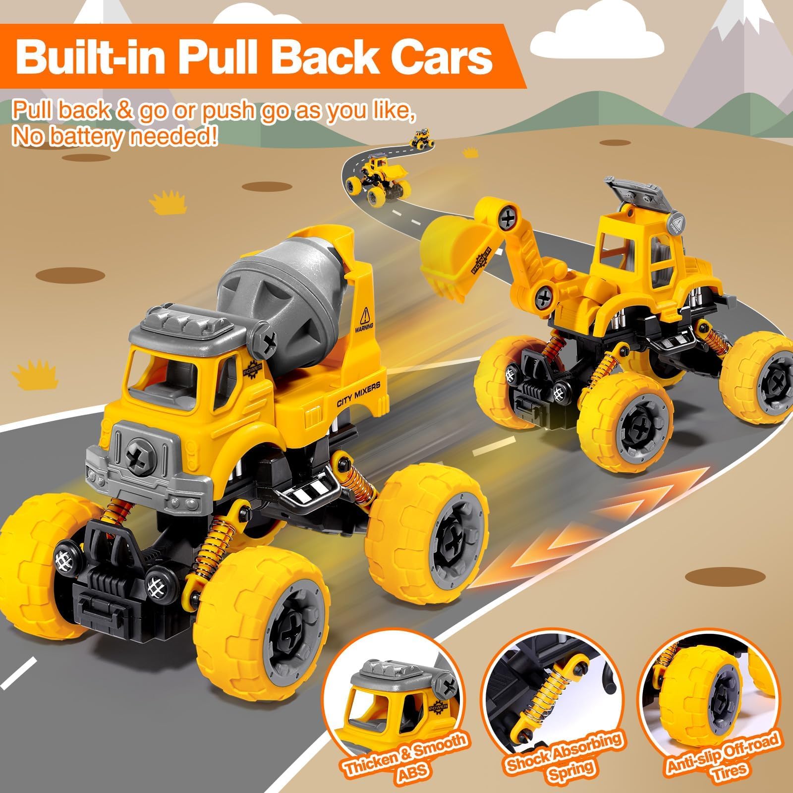 Cement mixer with 360 degree rotate part from LUDILO set