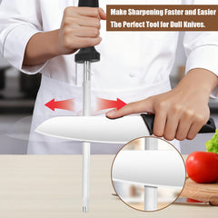 Luffexx honing rod designed for chefs and home cooks 12 inch