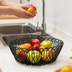 LULARINE metal basket fruit bowl for home decor