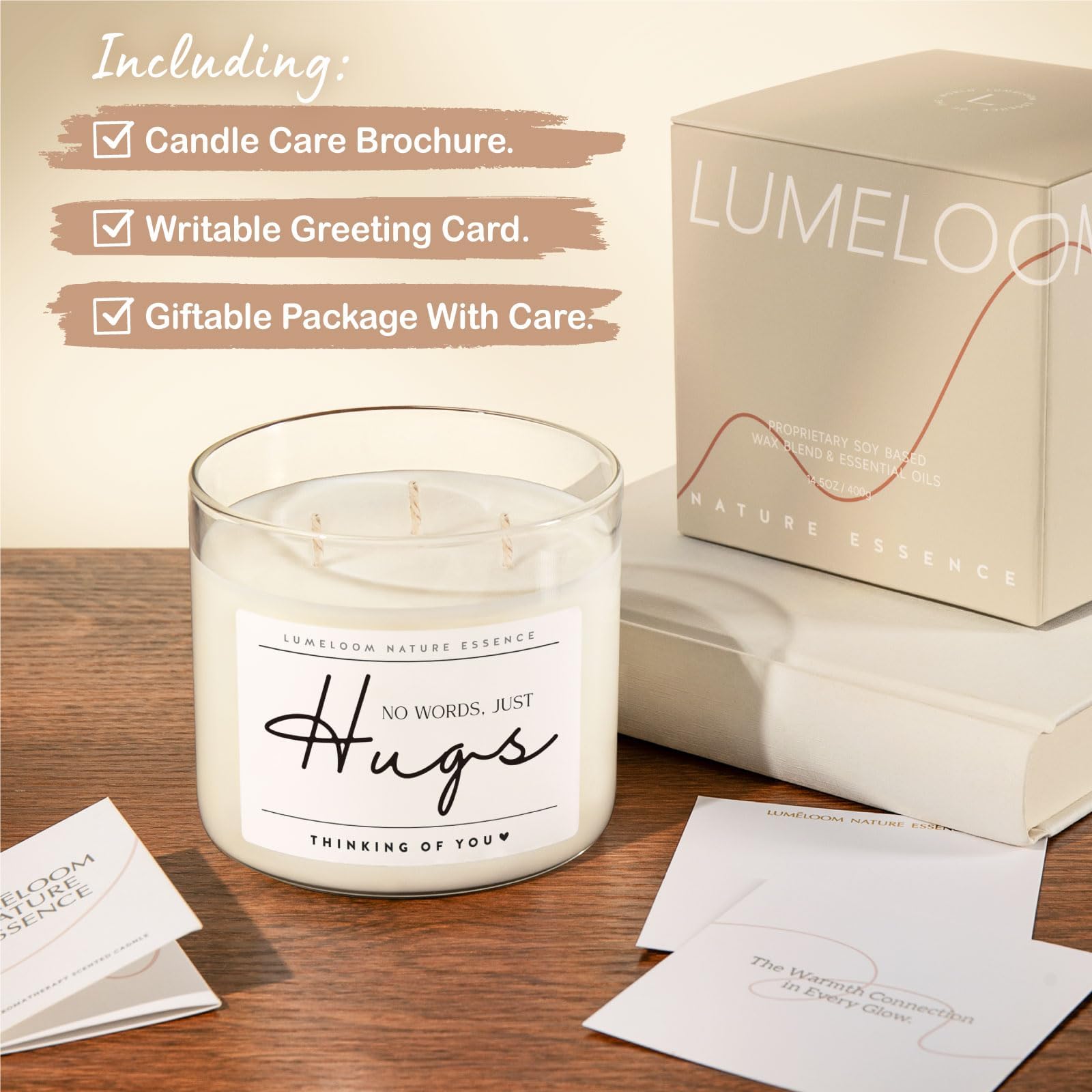 LUMELOOM lavender scented memorial candle 14.5oz