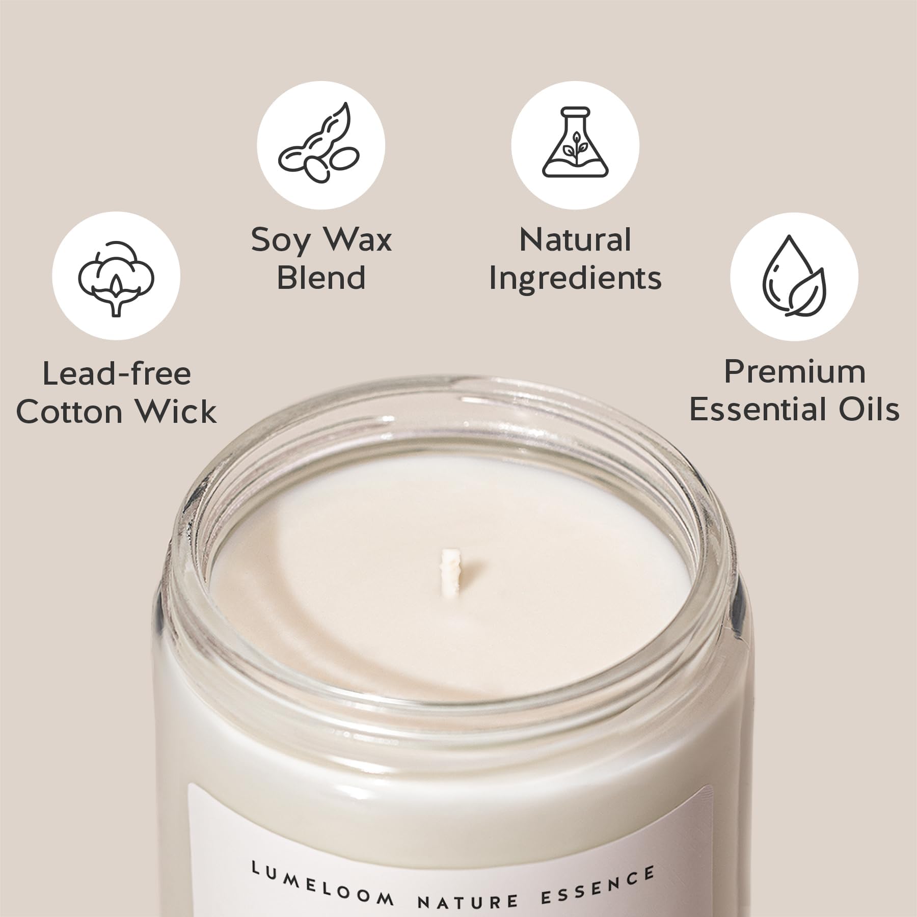 LUMELOOM hostess gift candle for appreciation