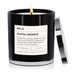 LUMELOOM Santal Reserve luxury scented candles 9oz
