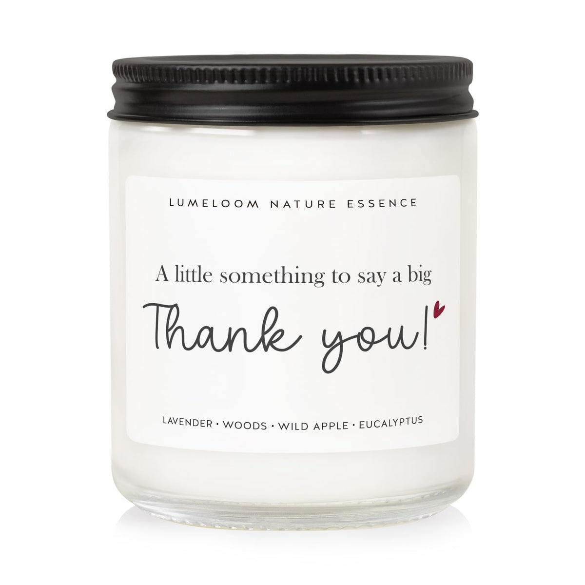 LUMELOOM 9oz lavender scented soy wax candle for thank you gifts