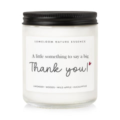 LUMELOOM 9oz lavender scented soy wax candle for thank you gifts