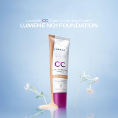 Lumene bronze shade 6 foundation bottle and box