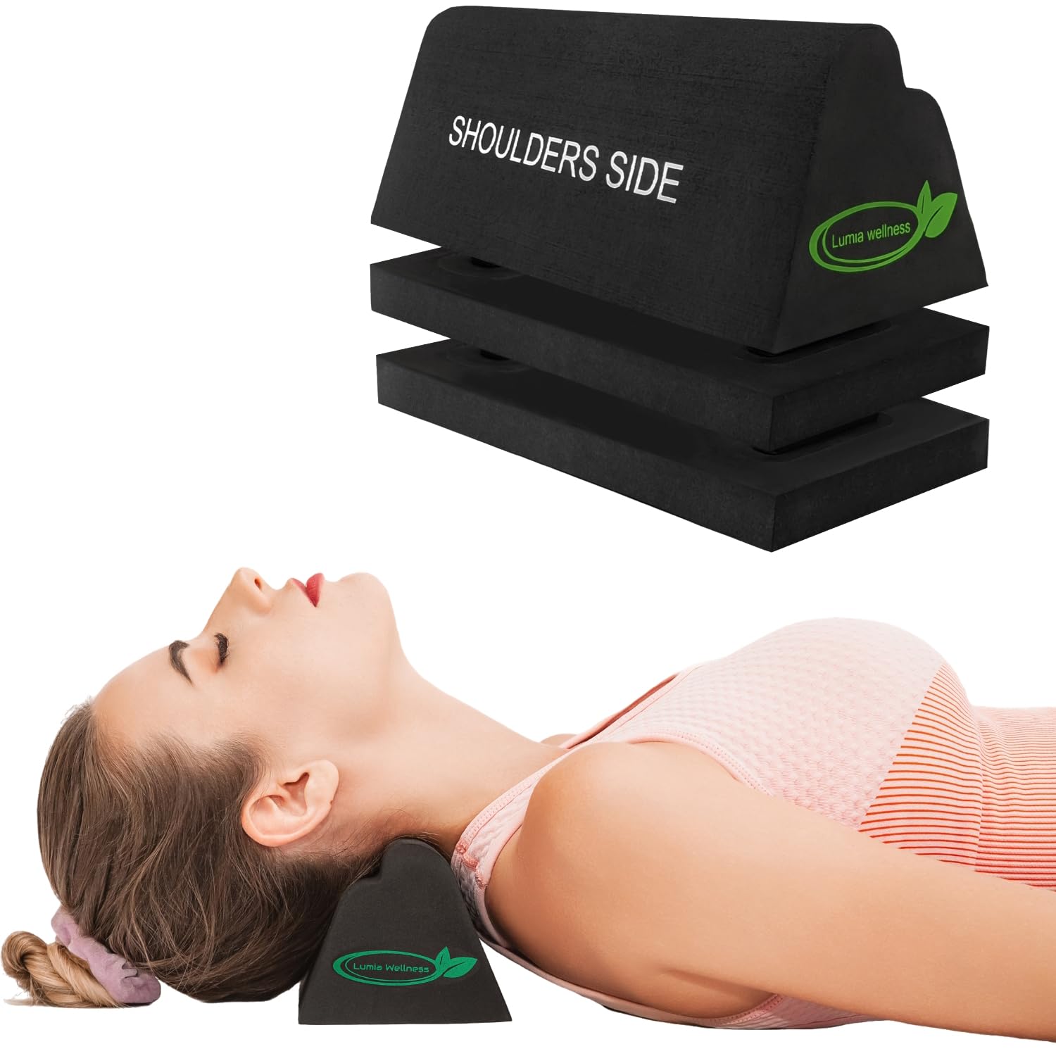 Lumia Wellness cervical orthotic traction block packaging