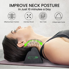 Firm cervical traction block in 3-height adjustable design