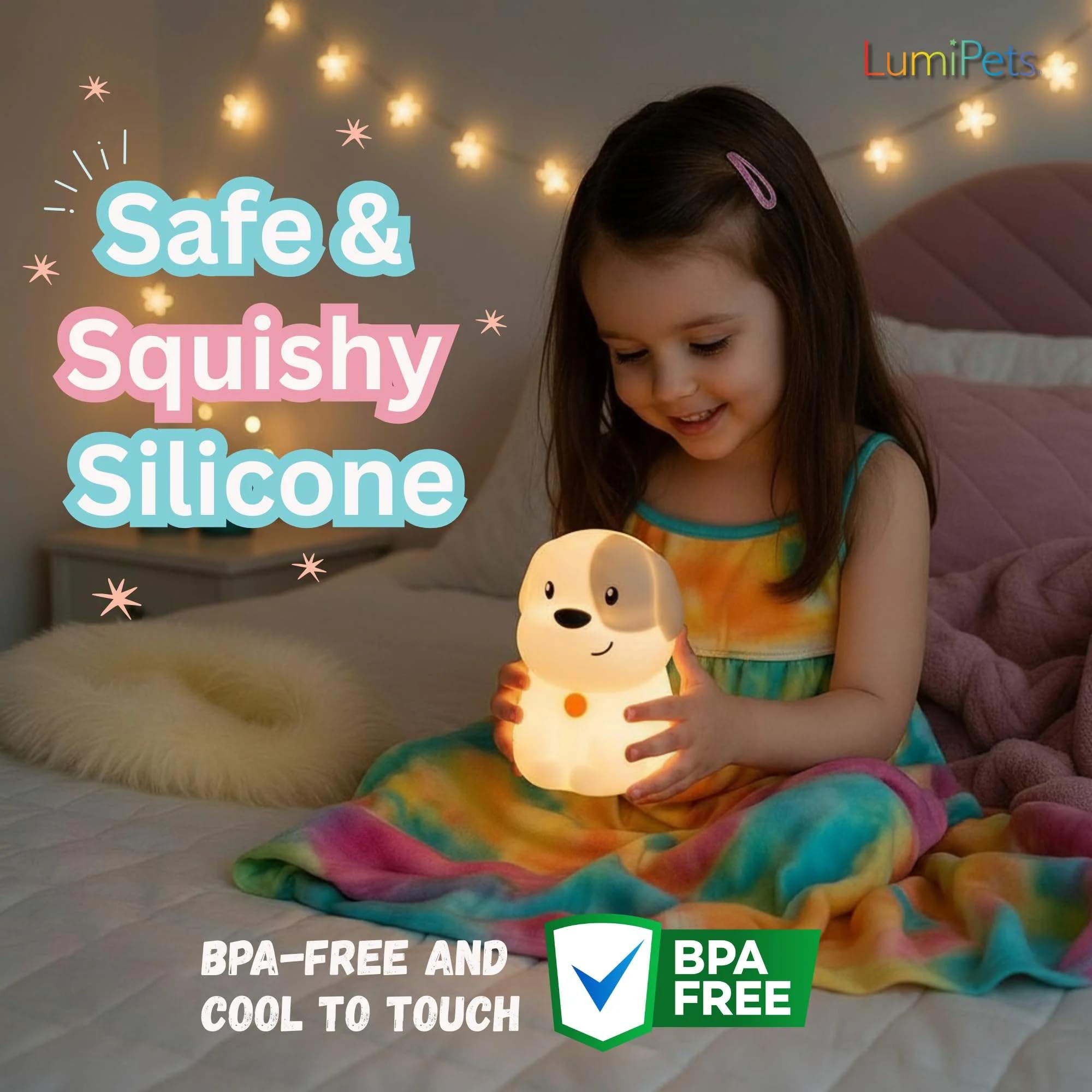 Puppy night light with sleep timer 15 30 60 minutes