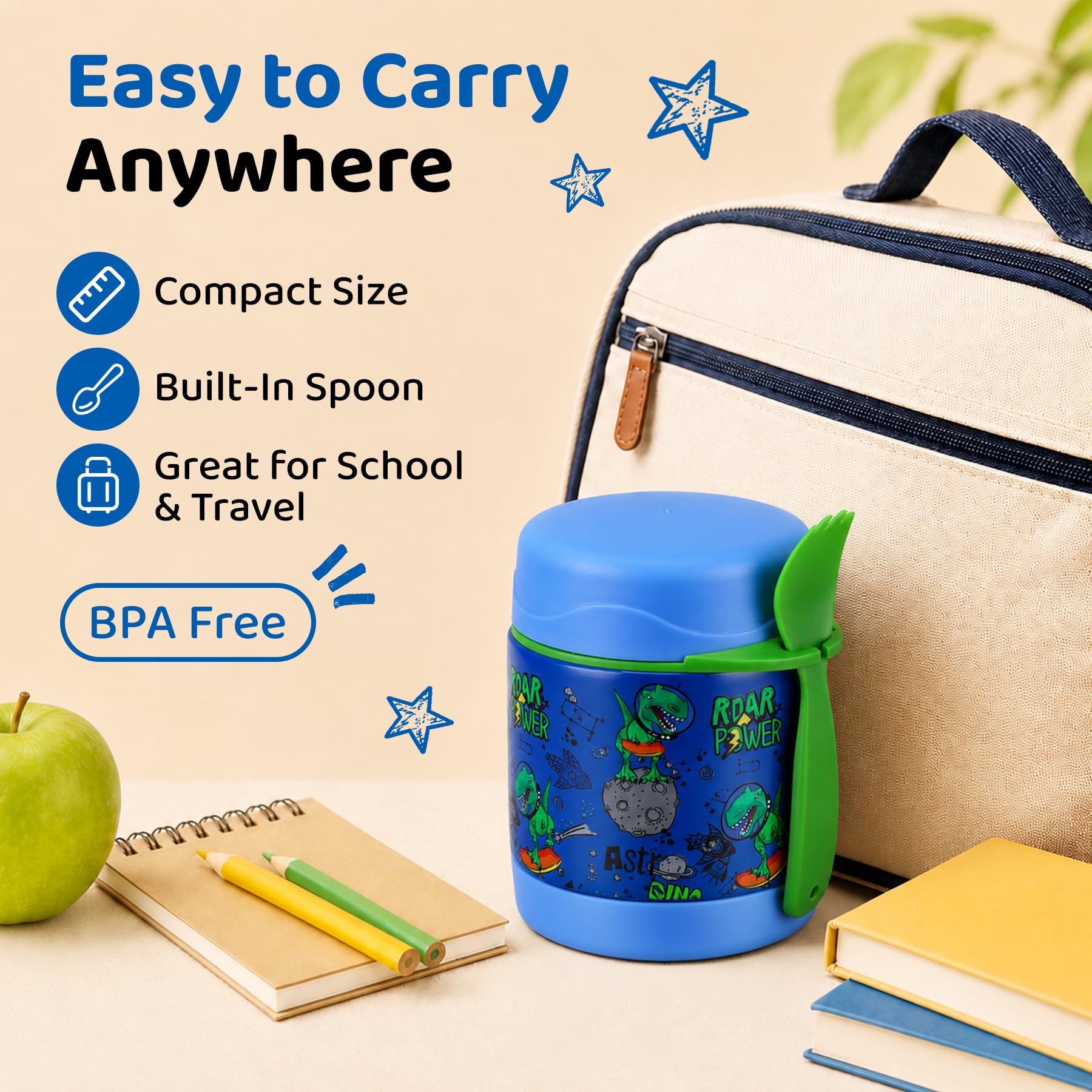 leak proof insulated food jar for school