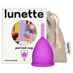 Lunette menstrual cup front view