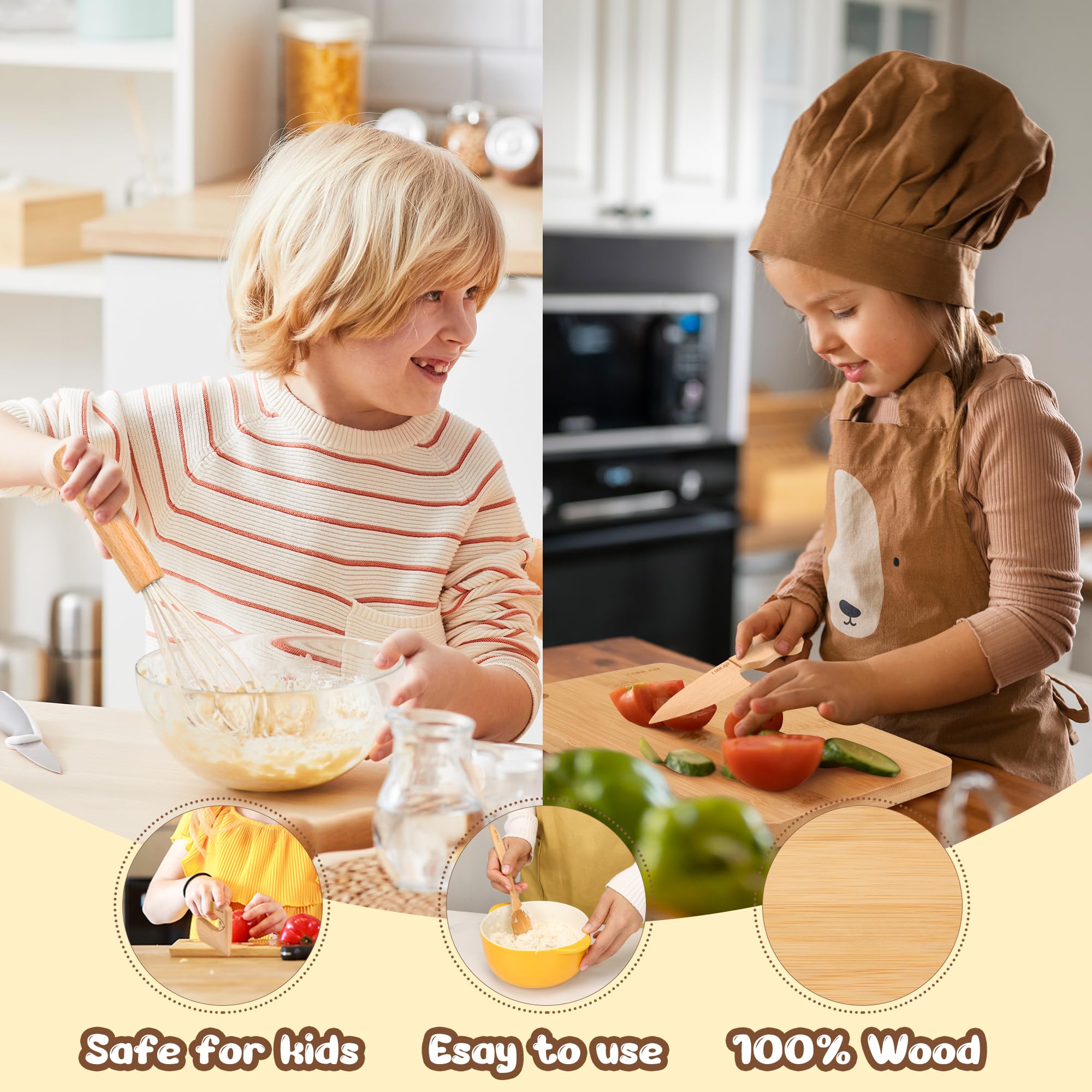 Montessori inspired toddler kitchen tools for kids