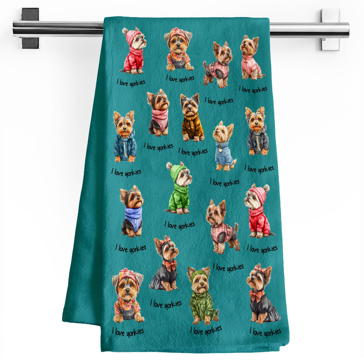 Lussues Nee Yorkie Gifts for Women kitchen towels set of 2
