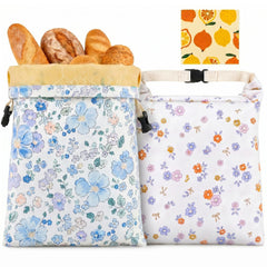 LUUTUUORA beeswax bread bags two pack