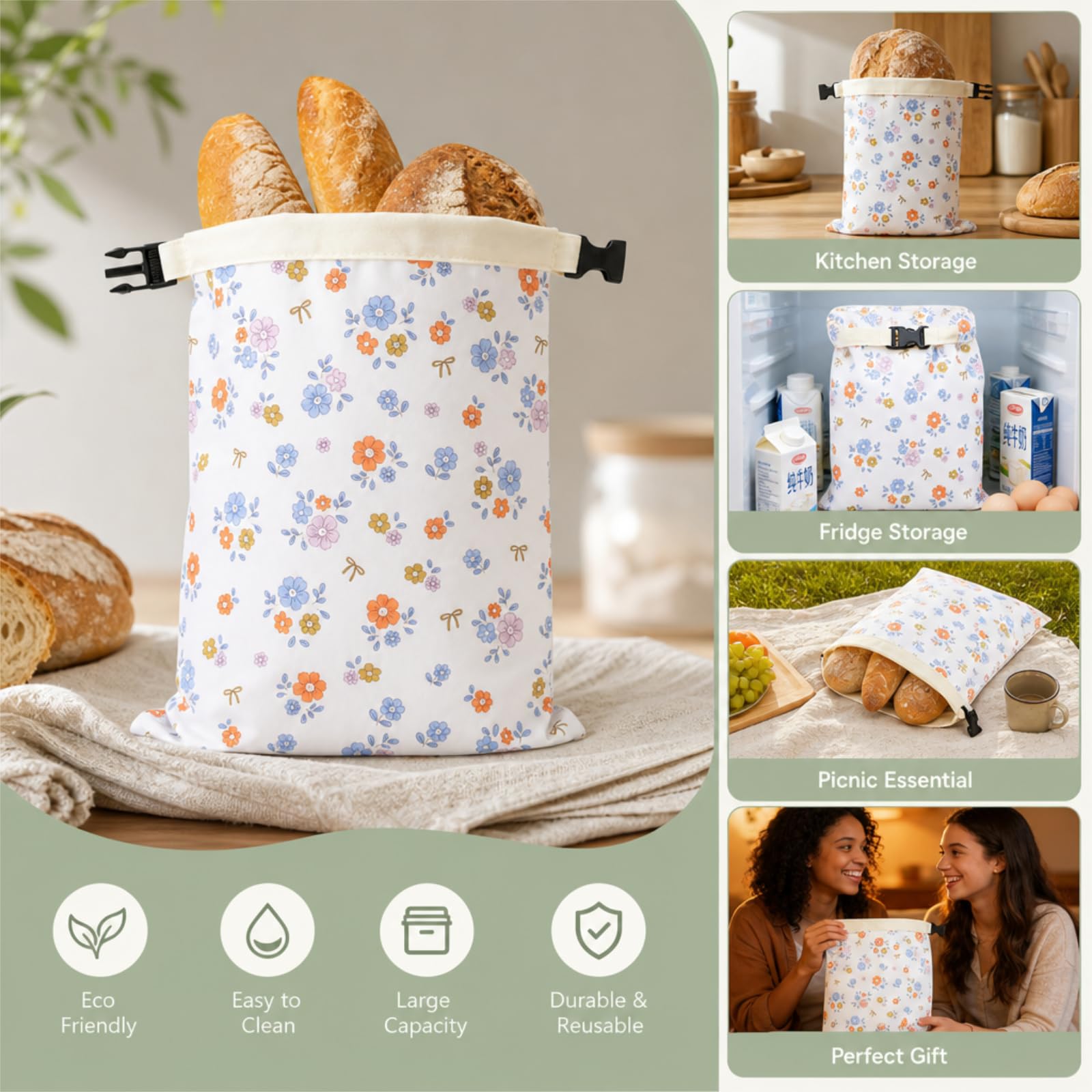 100% food-safe bread bag material