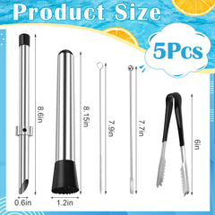 Luxiv 304 stainless steel straw puncher close up