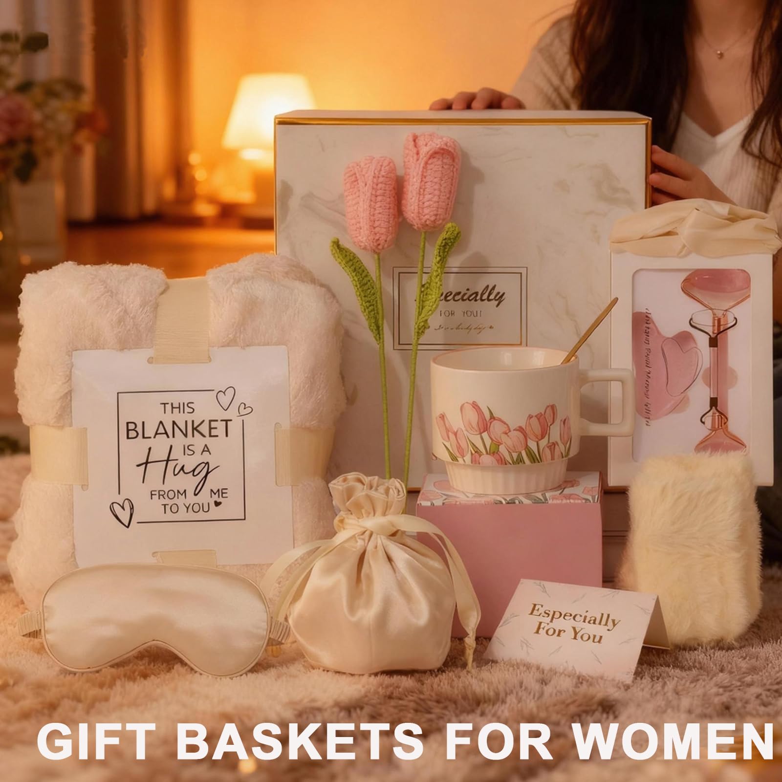 Luxury throw blanket 50x59 inches included in gift box