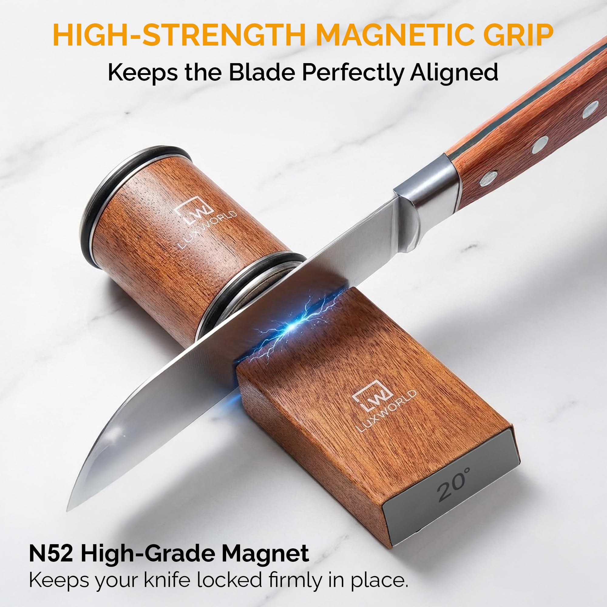 Manual included with Rolling Knife Sharpener kit