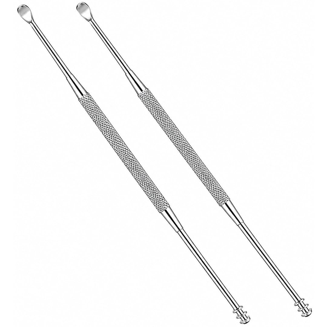 Luxxii 2 Pack stainless steel ear spoon for ear wax removal