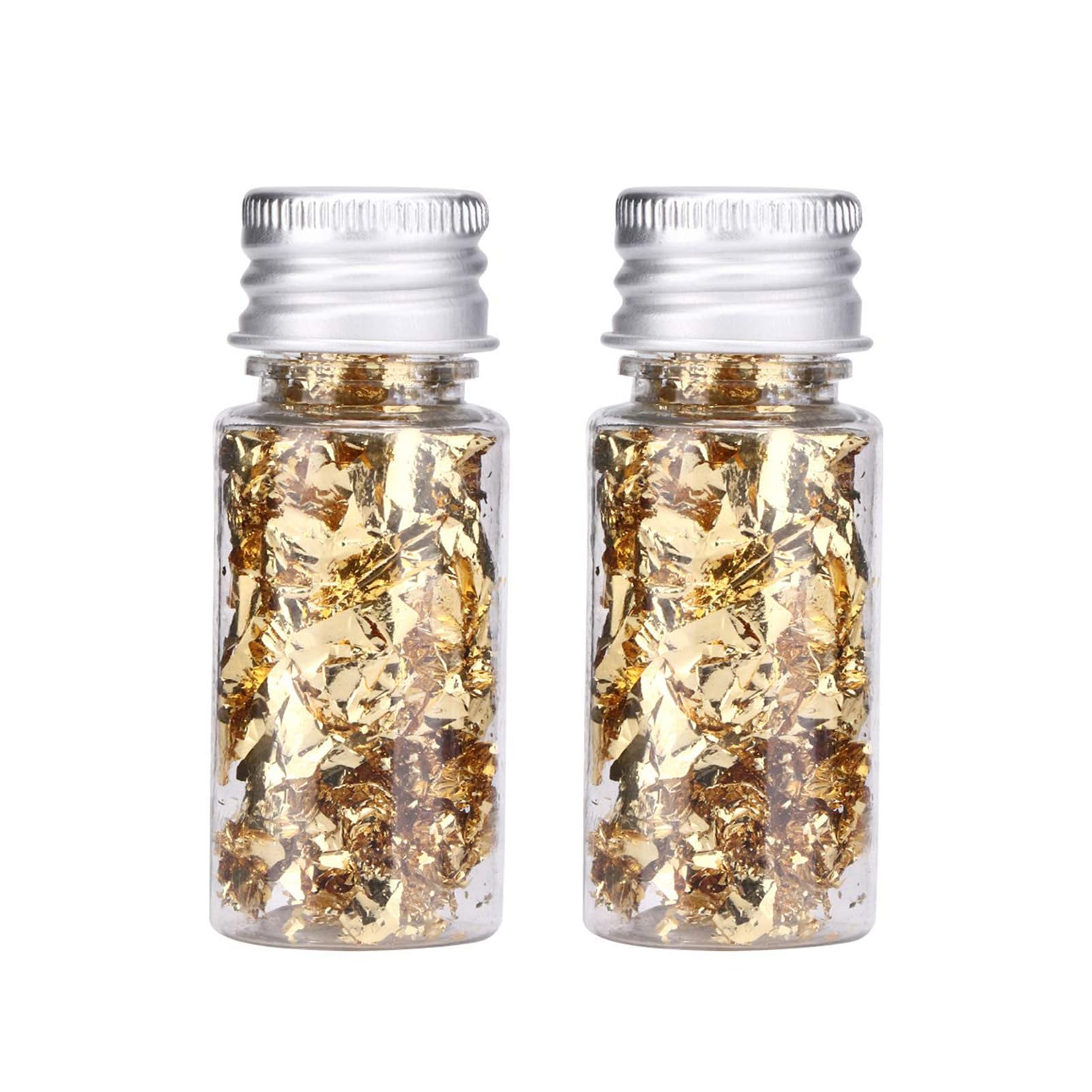 Lwuey gold leaf flakes for cake and drinks decorative image