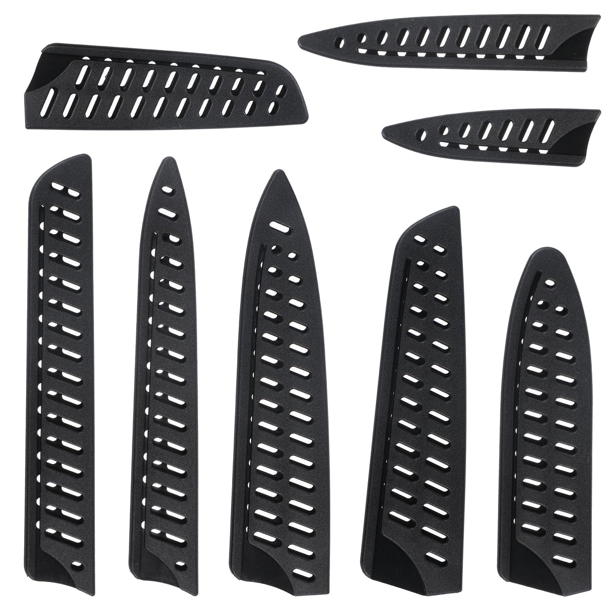 LXUEJIE 8pcs universal knife guards set black