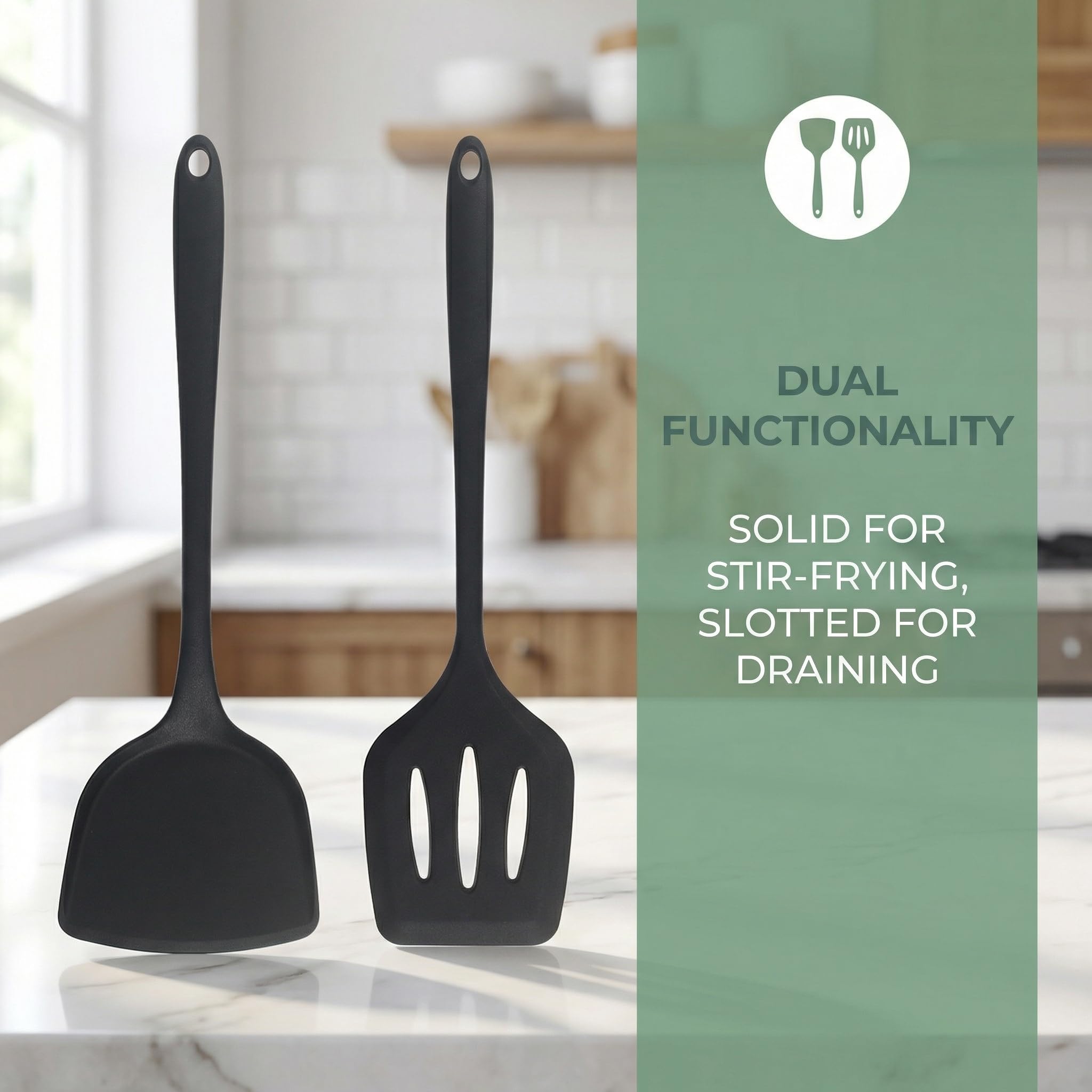 Dishwasher safe silicone spatula set Lydnvjx image