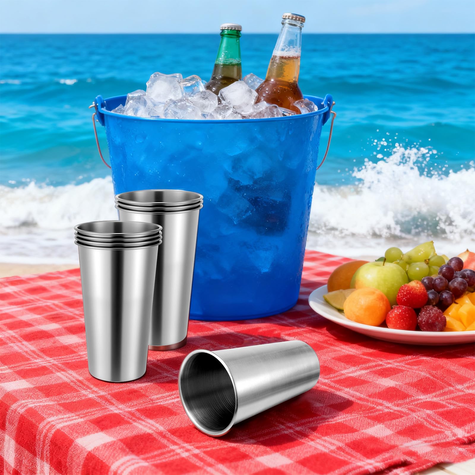 304 stainless steel rust resistant shatter resistant cups