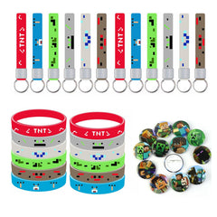 Lyomied 36 piece pixel party favors set packaging