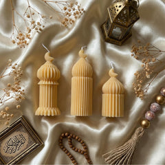 Lyrow 3-piece soy candle set mosque design
