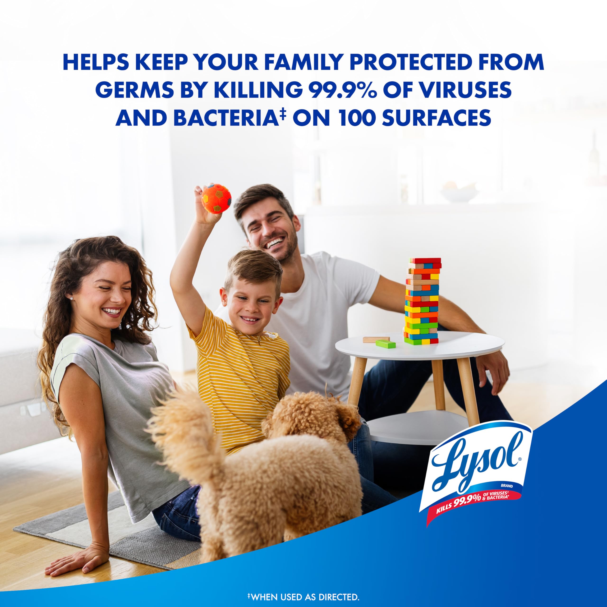Lysol floral scent indicator on spray label