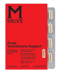 M Drive Prime Men's T‑Support 60ct bottle capsules