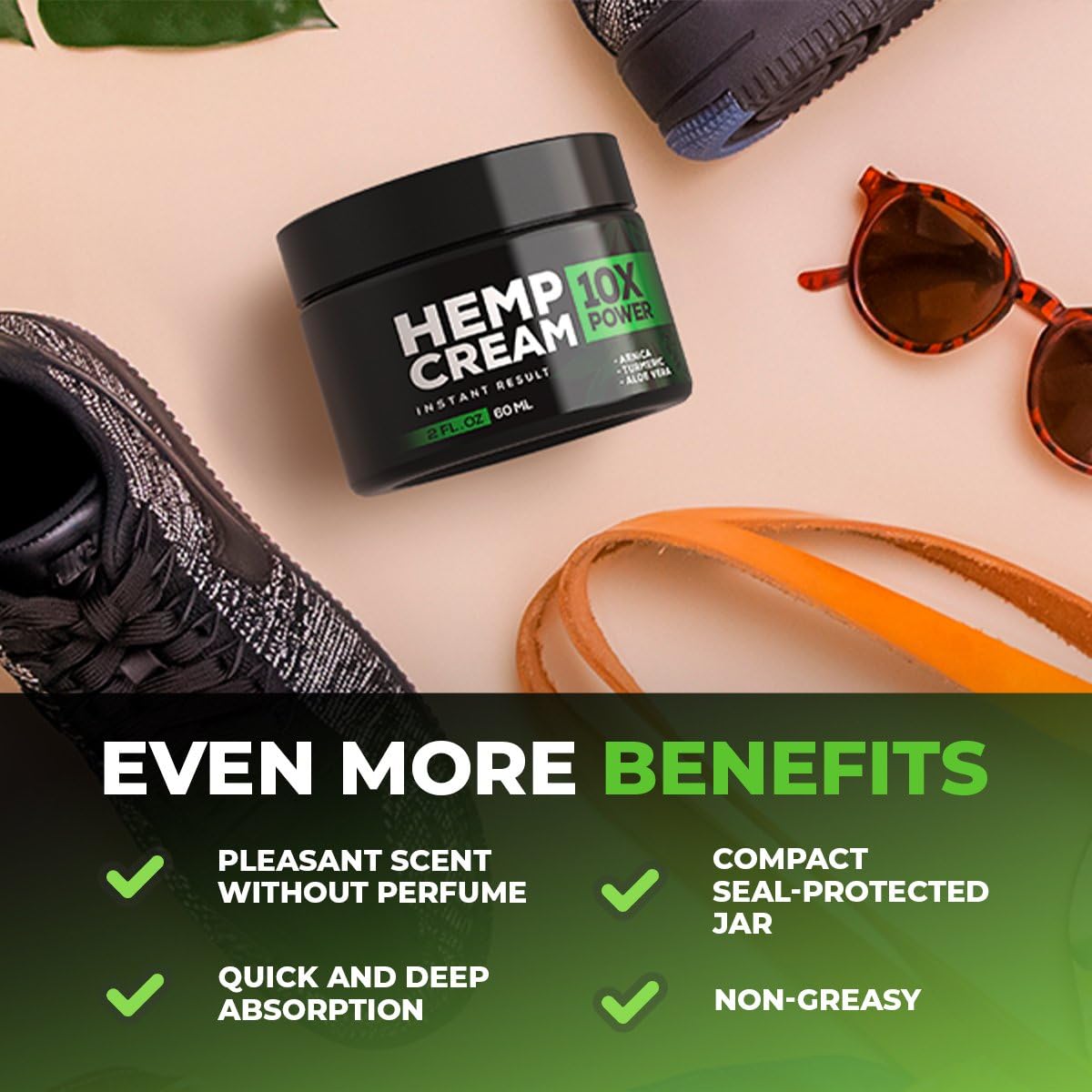 Plant-based formula of M-REDI Instant Hеmp Cream